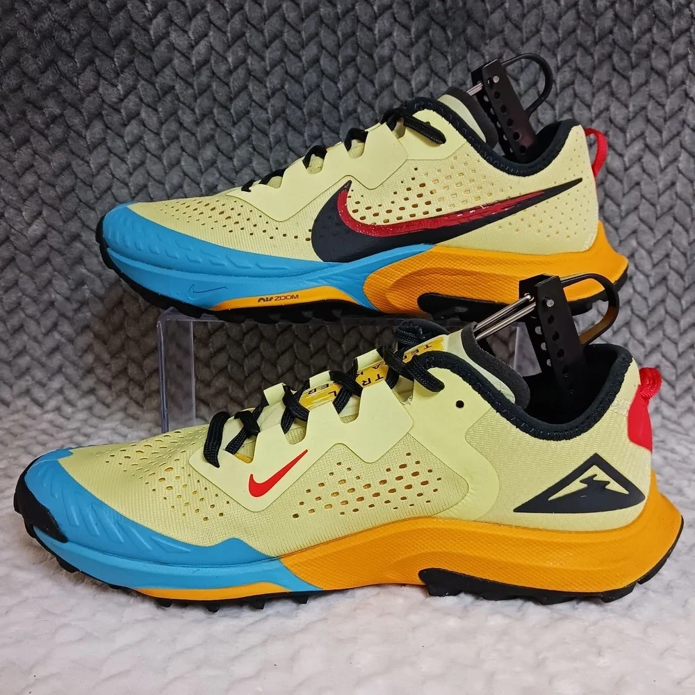 Nike Air Zoom Terra Kiger 7 Limelight Laser Blue Men's Trail Running Shoes Sz 8